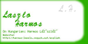 laszlo harmos business card